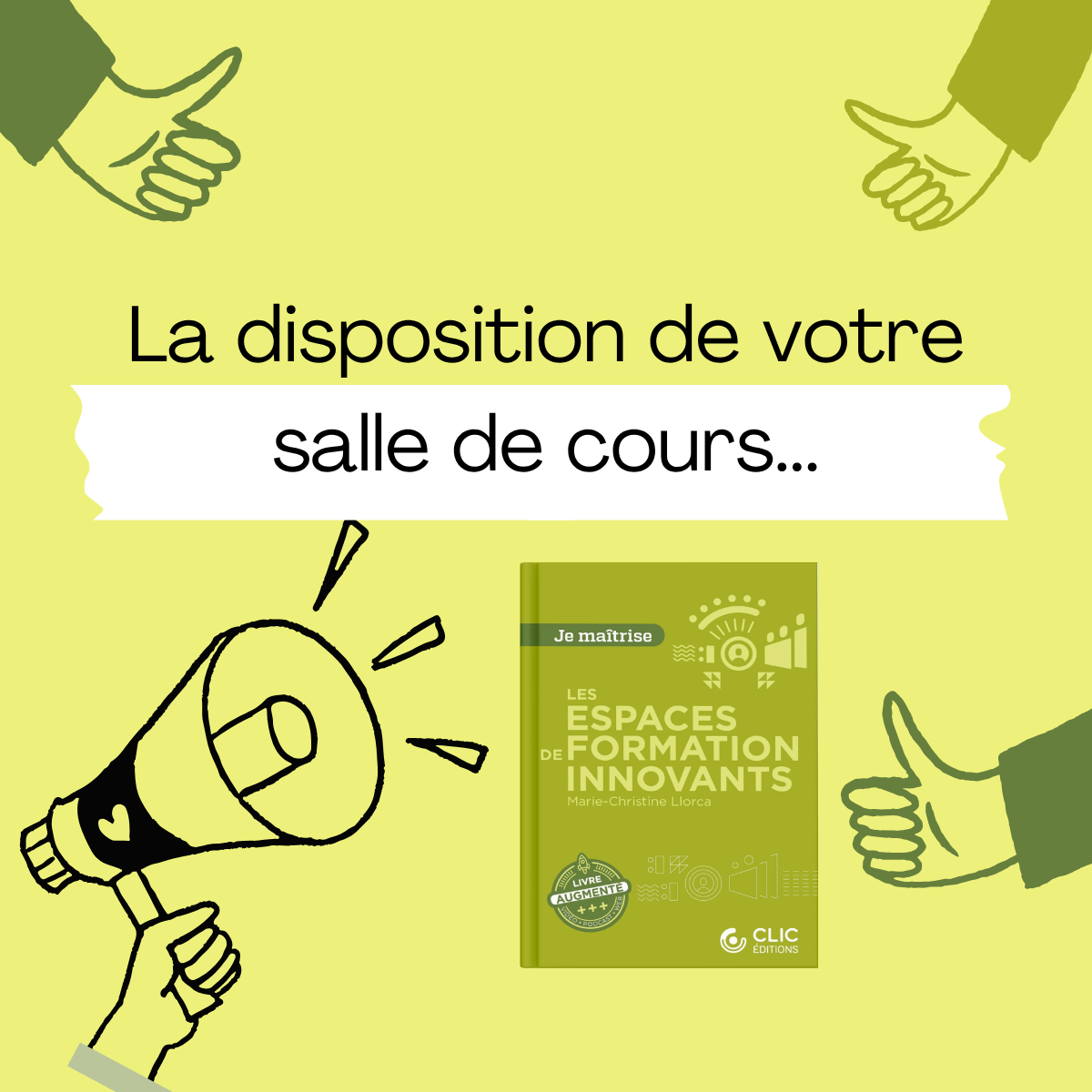 image verte de présentation du livre les espaces de formation innovants