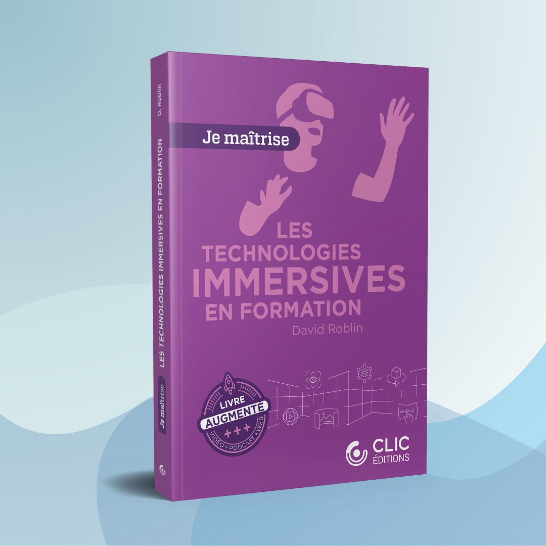Mock up du livre Les technologies immersives en formation David Roblin