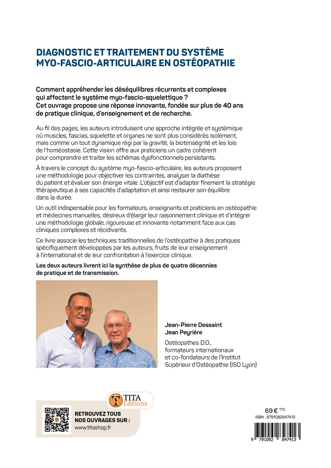 Diagnostic et traitement du système myo-fascio-articulaire (Jean-Pierre Dessaint et Jean Peyrière)